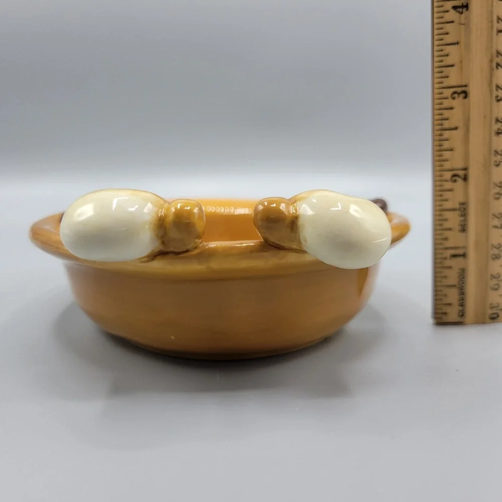 Douglas Dog 3D Trinket Dish Soap Dish Russ Berrie Design Brown Floppy Ears